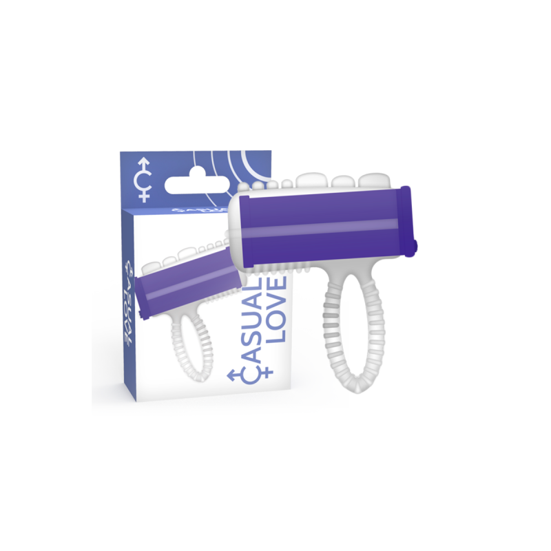 CASUAL LOVE - RING TONGUE VIBRATING PURPLE - Accessories for the penis