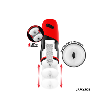 JAMYJOB - XPEED MASTURBADOR VAGINA AUTOMÁTICO 5 MODOS DE EMPUJE Y EFECTO SONIDO