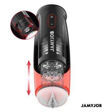 JAMYJOB - STORM MASTURBATEUR VAGINAL AUTOMATIQUE AVEC 10 MODES, ROTATION ET POUSSE
