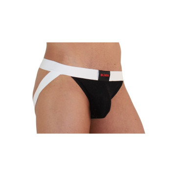BURN - 004 JOCK NOIR BRILLANT / BLANC M - /product_models/2885 - Jock…
