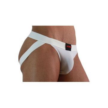 BURN - 007 JOCK LYCRA BIANCO M - /product_models/2888 - Sospensori