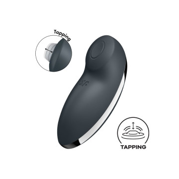 SATISFYER - TAP & CLIMAX 2 VIBRADOR & ESTIMULADOR GRIS