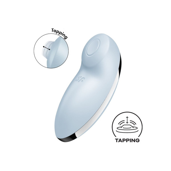 SATISFYER - TAP & CLIMAX 2 VIBRADOR & ESTIMULADOR AZUL
