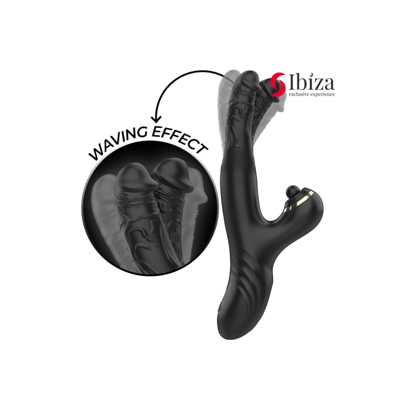 IBIZA - DOUBLE VIBRATEUR TWO DRAGONS NOIR - IBIZA TECHNOLOGY - Vibrat…