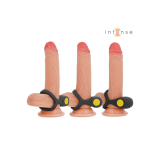 Intense - Alex Anillo Doble Vibrador Pene 10 Vibraciones Negro |