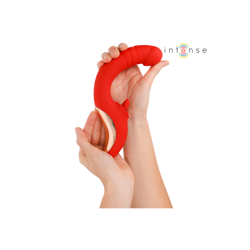 Intense - Paulina Vibrador & Estimulador En Forma De U Rojo |