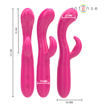 INTENSE - AMARA VIBRATEUR AVEC LANGUE STIMULANTE 10 VIBRATIONS ROSE