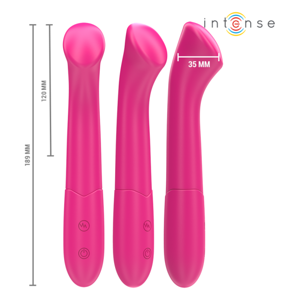 INTENSE - PATY VIBRATOR 19 CM FLEXIBEL 10 VIBRATIONEN MODELL 2 PINK