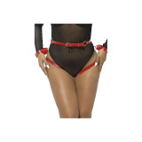 Subblime - 953706 Esposas Con Cinturón Bondage Rojo Talla Única |