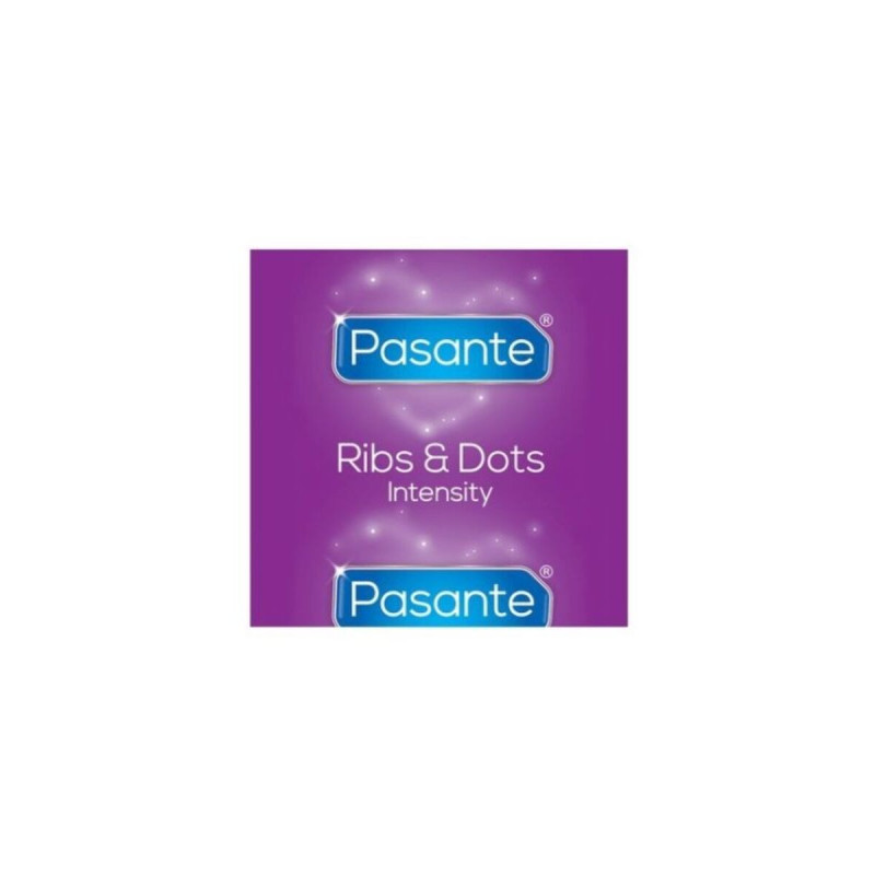 PASANTE - RIBS & DOTS INTENSITY PRESERVATIVI 144 UNITÀ - Scatole da 3…