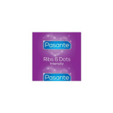 PASANTE - RIBS & DOTS INTENSITY KONDOME 144 EINHEITEN - Kartons von 3…