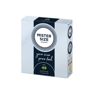 MISTER SIZE - PRÉSERVATIF TAILLE S 49 MM (3 UNITÉS) - Boîtes de 3
