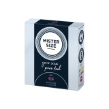 MISTER SIZE - CONDOMS SIZE XXL 64 MM (3 UNITS) - Boxes of 3