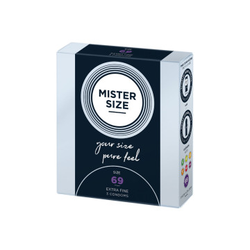 MISTER SIZE - CONDOMS SIZE XXXL 69 MM (3 UNITS) - Boxes of 3