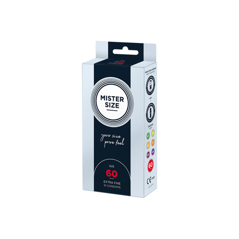 MISTER SIZE - CONDOM SIZE XL 60 MM (10 UNITS) - Boxes of 4 to 24