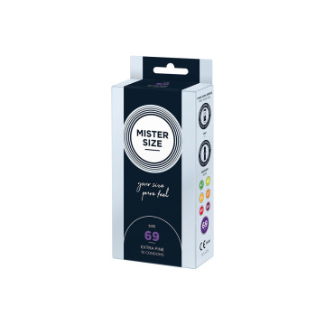 MISTER SIZE - CONDOMS SIZE XXXL 69 MM (10 UNITS) - Boxes of 4 to 24