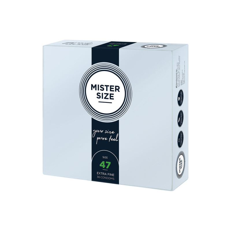 Mister Size - Preservativos Talla Xs 47 Mm (36 Unidades) | Vybes.it