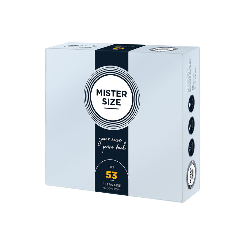 Mister Size - Preservativo Taglia M 53 Mm (36 Unità) | Vybes.it