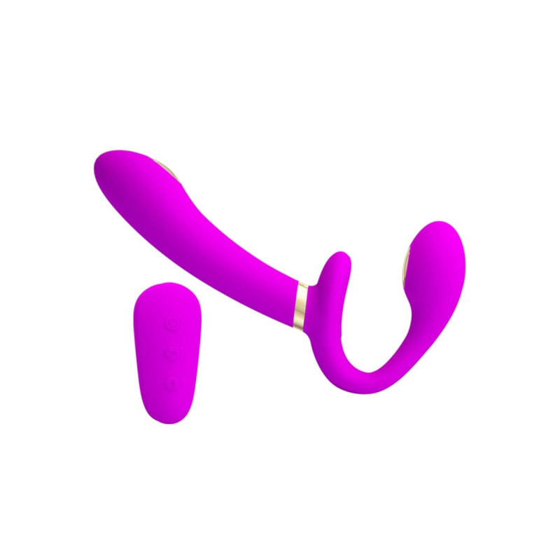 Pretty Love - Thunderbird Vibrador Doble Strap - On Control Remoto