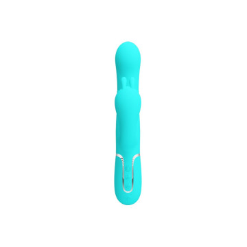 Pretty Love - Cammy Triple Vibrador Rabbit Multifunción 4 En 1 Azul