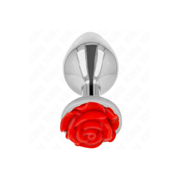 KINK - PLUG ANAL ROSE RED SIZE L - KINK PLEASURE PLUGS - BDSM Anal Pl…