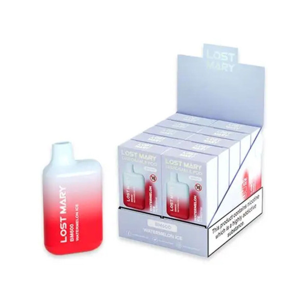 LOST MARY - BM600 VAPER NICOTINA 2% DESECHABLE SABOR SANDÍA HELADA