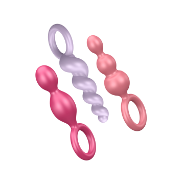 SATISFYER - ANALPLUGS SET 3 ST TRICOLOR - SATISFYER PLUGS
