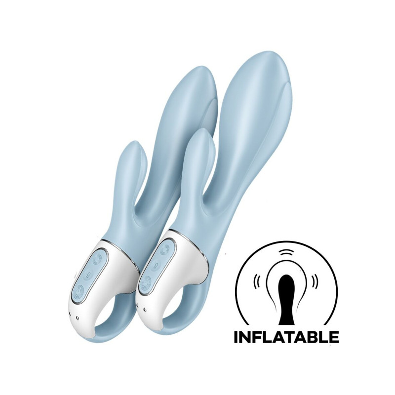 Satisfyer - Air Pump Bunny 1 Vibrateur Gonflable Lapin Bleu |