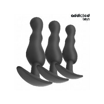 Addicted Toys - Set De 3 Plug Anal Silicona Modelo 1 | Vybes.it