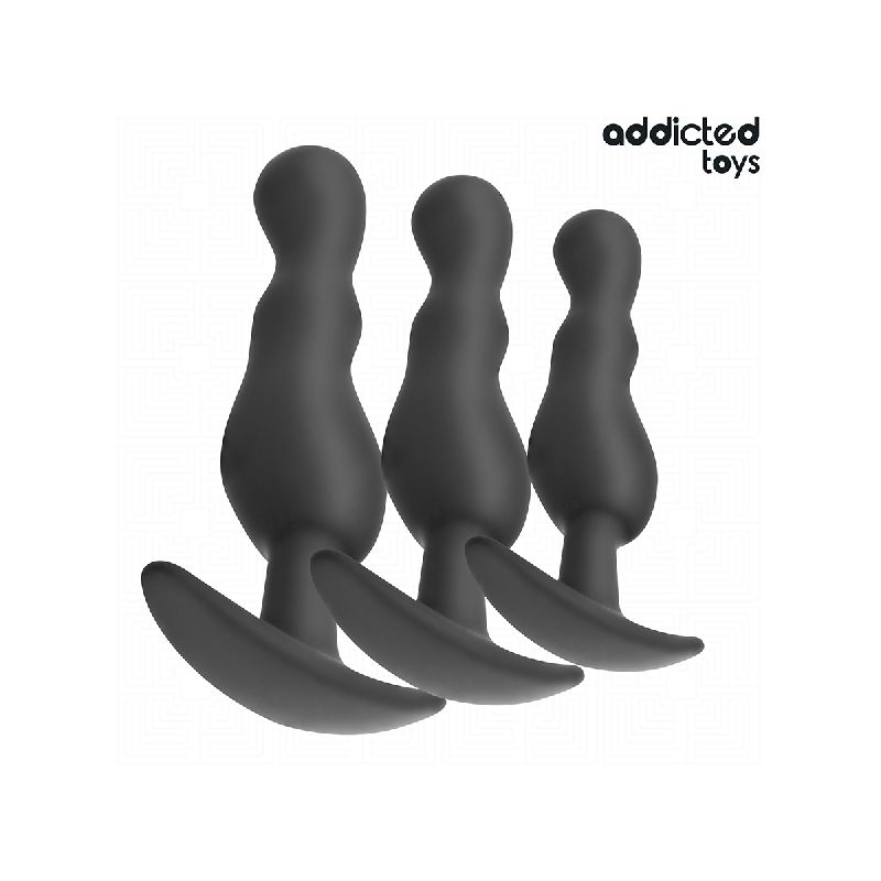 Addicted Toys - Set De 3 Plug Anal Silicona Modelo 1 | Vybes.it