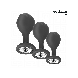 Addicted Toys - Set De 3 Plug Silicona Anal Con Joya | Vybes.it
