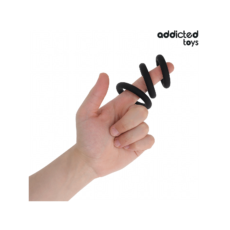 ADDICTED TOYS - SET DI ANELLI IN SILICONE MODELLO 1 - Cockring senza…