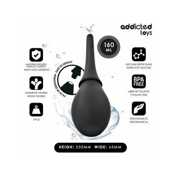 ADDICTED TOYS - TRAVEL CLEANER SILICONE MODEL 3 - Anal Shower