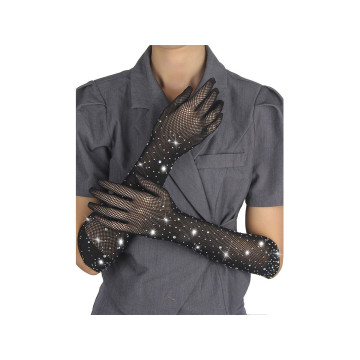 SUBBLIME - 957469SHINE TRANSPARENTE HANDSCHUHE SCHWARZ S/M - SUBBLIME…