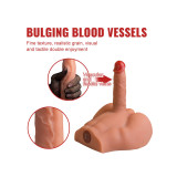 XISE - PEEL DILDO ASS MASTURBADOR DILDO REALÍSTICO POSICIÓN FRONTAL CON THRUSTING 17,5 CM