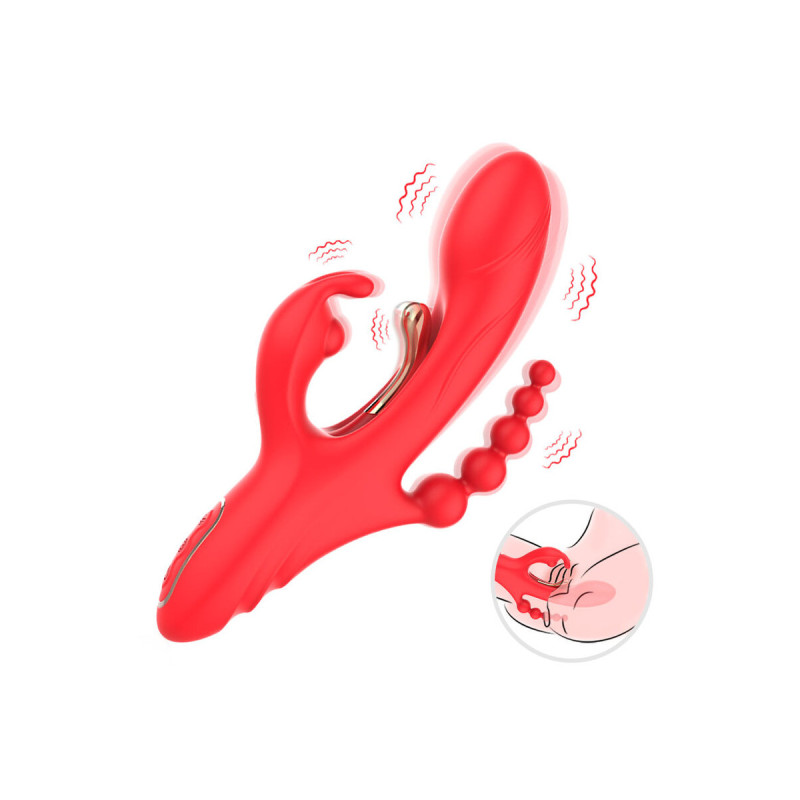 Armony - Vibrador Estimulador Punto G Y Clítoris Rojo | Vybes.it