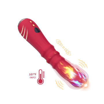 Armony - Dildo Vibrador Estimulador Punto A Termoajustable Rojo |