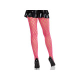 LEG AVENUE - COLLANTS EN DENTELLE AVEC ŒILLETS ROSE FLUO - LEG AVENUE…