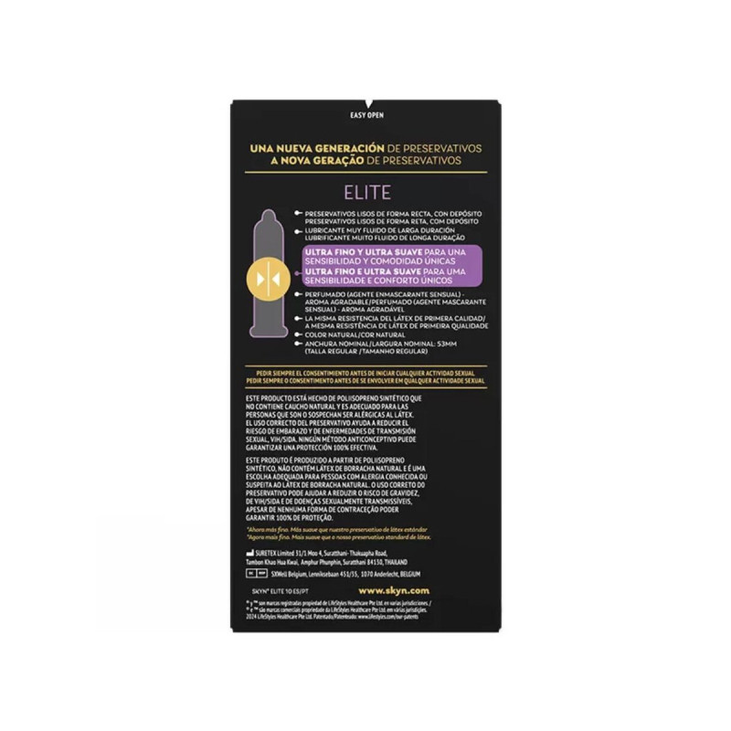 SKYN - ELITE ULTRA-THIN CONDOMS 10 UNITÀ - Senza latex | Vybes.it