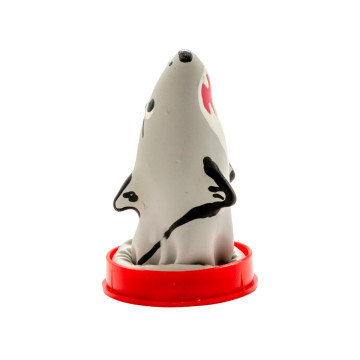 CONDOMERIE - HANDPAINTED NOVELTY CONDOMS SHARK MODEL 1 - Funny Condoms