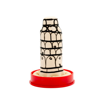 CONDOMERIE - HANDPAINTED NOVELTY CONDOMS PISA TOWER - Funny Condoms