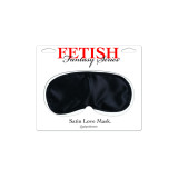 FETISH FANTASY SERIES - SATIN LOVE MASK BLACK - Whole masks