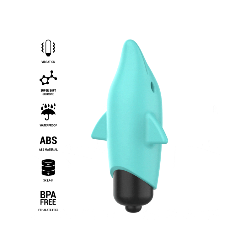 INTENSE - ECHO VIBRANTE BULLET DELFINO BLU 8 X 4,7 CM - INTENSE FUN T…