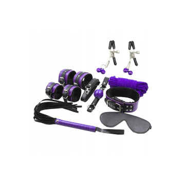 Secretplay - Bdsm Set 8Pcs Lila / Negro | Vybes.it