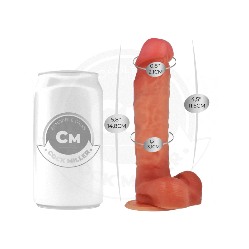 COCK MILLER - DILDO ARTICOLABILE IPERREALISTICO 14,8 CM - Peni realis…