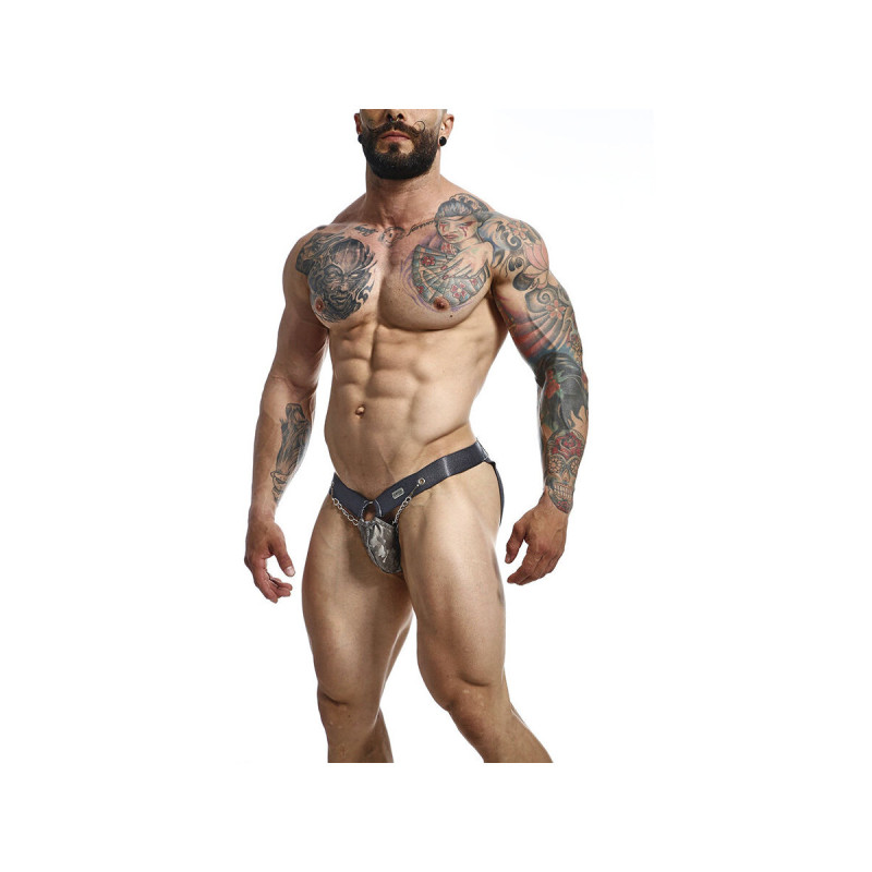 MOB - DNGEON SNAP JOCKSTRAP GRAU EINE GRÖSSE - Jockstraps