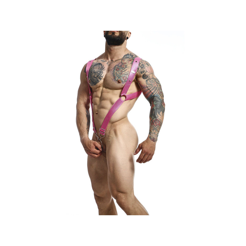 MOB - DNGEON PINK GERADES HARNESS, EINE GRÖSSE - Herrengeschirre