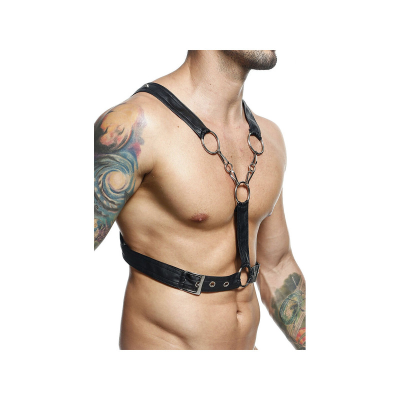 MOB - DNGEON CROSSED BLACK CHAIN HARNESS ONE SIZE - Men's Harnesses