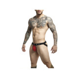 MOB - DNGEON RED JOCKSTRAP WITH CHAINS ONE SIZE - Jockstraps