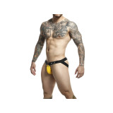 MOB - DNGEON YELLOW JOCKSTRAP WITH CHAINS ONE SIZE - Jockstraps